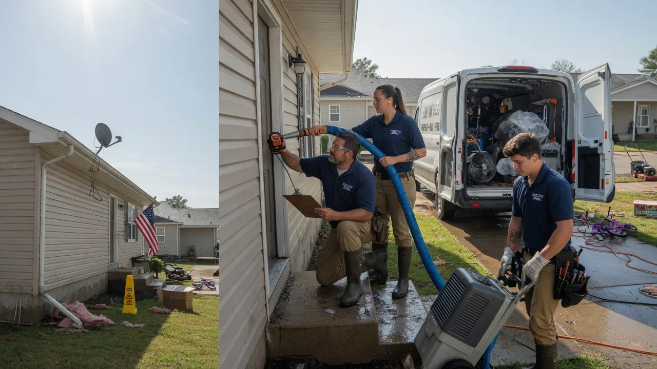 Ceiling Water Damage Restoration in Thompson, OH near me